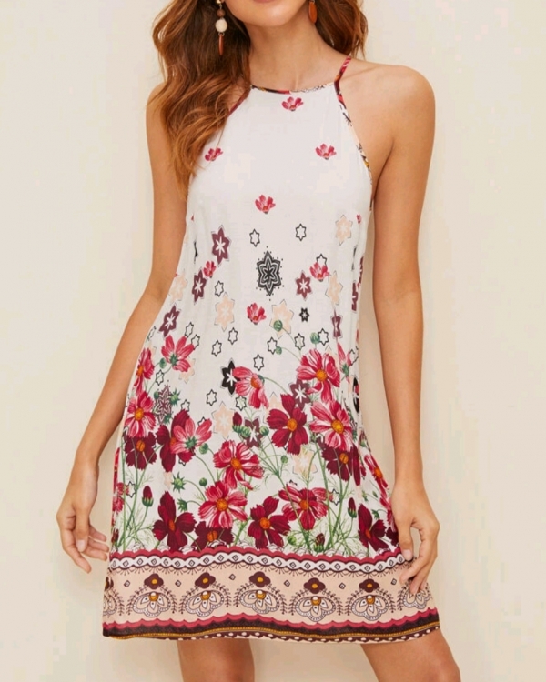 Floral Print Cami dress. One unit left in stocks.