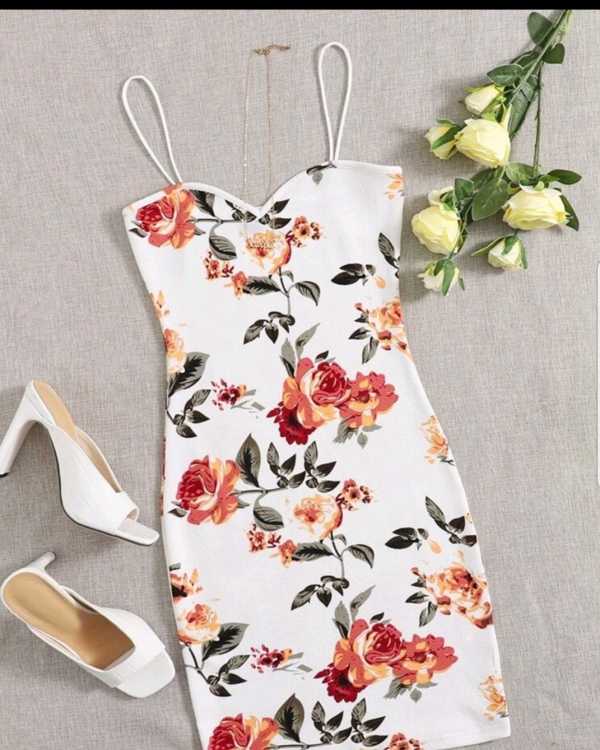Floral Print fitted Cami dress