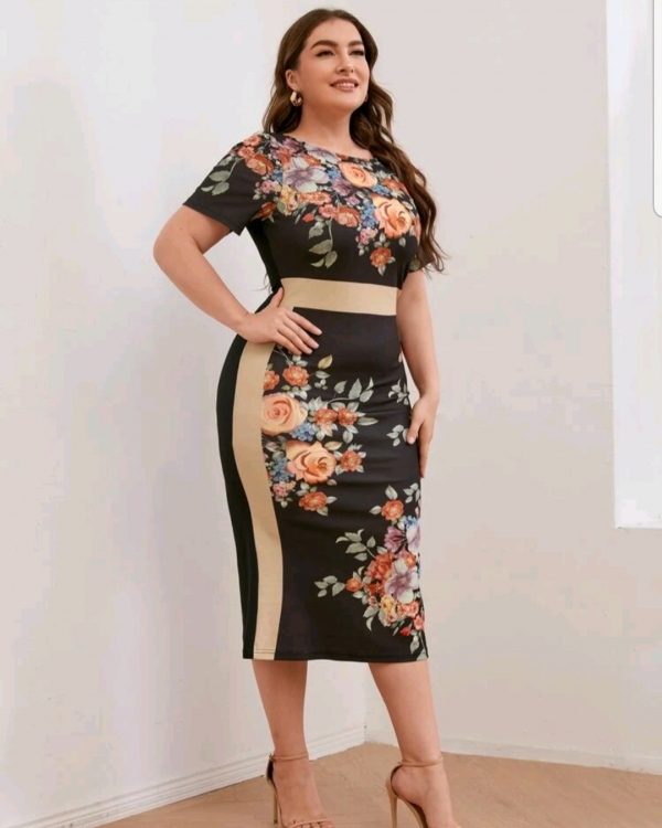 Floral Print fitted dress