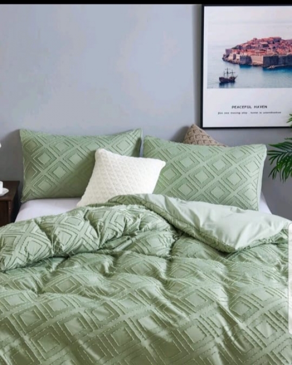 Geometric Embroidery duvet sets without Filler