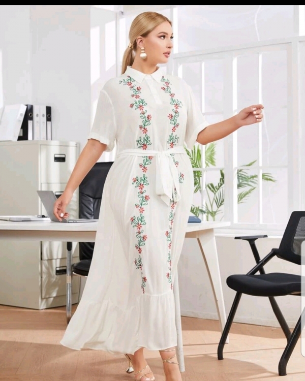 Embroidery Floral dress