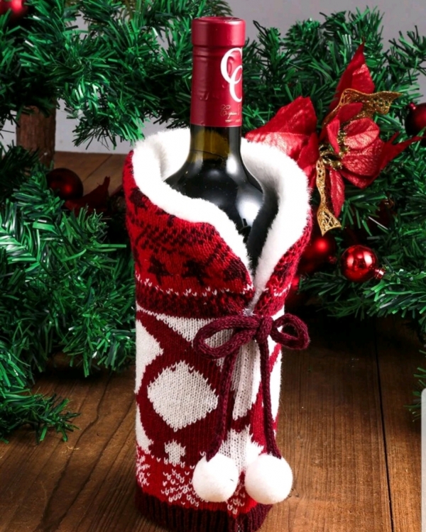 Christmas Pattern wine Cover